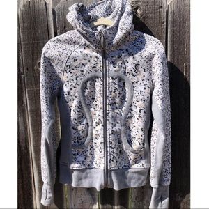 Lululemon Scuba Grey, Beige Spot Hoodie